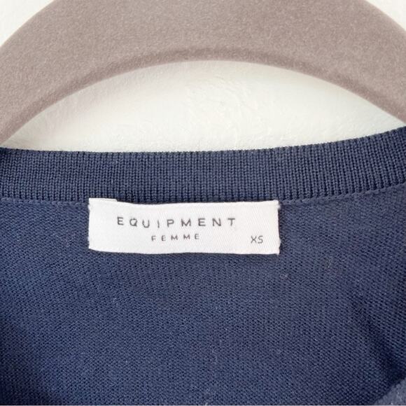 Equipment Roland Silk Wool Sweater Sz XS - Picture 4 of 7